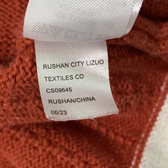 Cupcakes and Cashmere Girls Daisy Burnt Orange Sweater Dress Size 4 Cable Knit - Picture 6 of 6